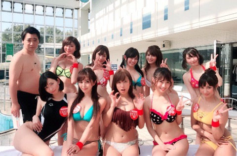 【アイドル水泳大会】昭和から平成までポロリもあった水泳大会画像 75