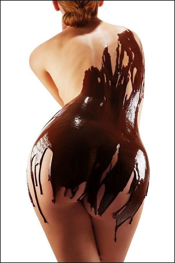 【バレンタインエロ画像】普通のセックスに飽きて裸にチョコレートを塗っちゃった女子ｗｗｗｗ 22