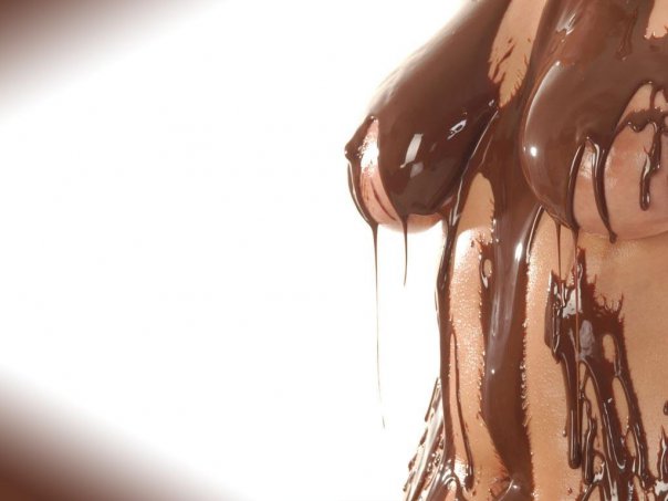 【バレンタインエロ画像】普通のセックスに飽きて裸にチョコレートを塗っちゃった女子ｗｗｗｗ 42