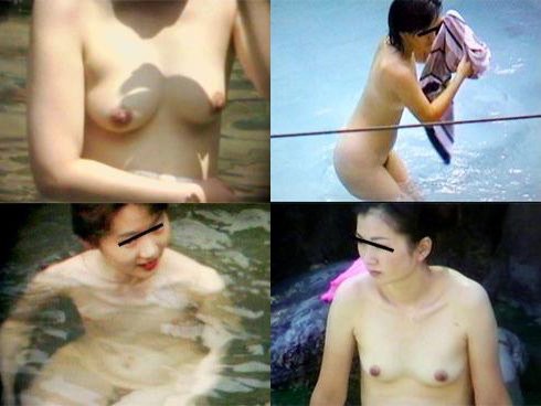 【素人温泉エロ画像】リラックスし過ぎて裸を撮られてしまった素人娘 66