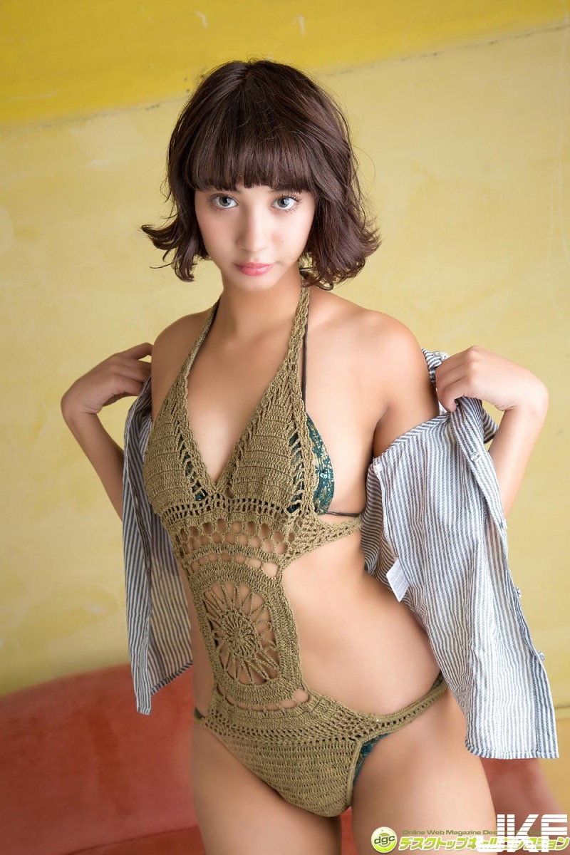 【牧野紗弓エロ画像】Fカップ巨乳のモデル系ボディが激エロいハーフ美少女 09