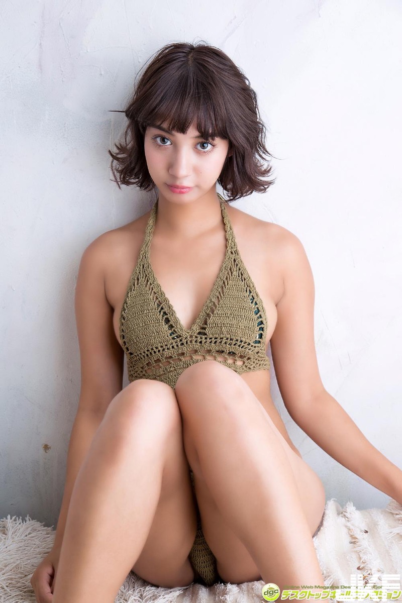 【牧野紗弓エロ画像】Fカップ巨乳のモデル系ボディが激エロいハーフ美少女 15