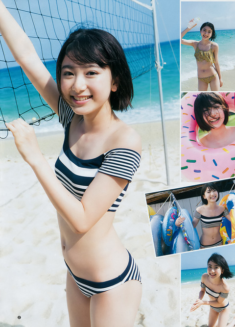 【池間夏海エロ画像】ショートカットが似合って可愛い美少女の水着姿 16