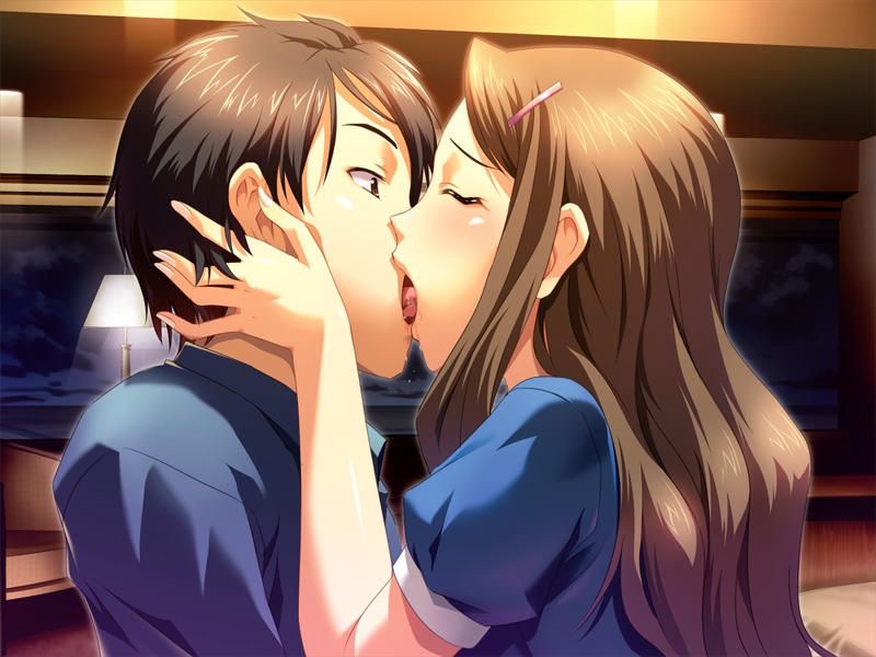 【キスの日二次エロ画像】美少女たちが涎を垂らしながら濃厚なキスで蕩けちゃうセックス画像 50