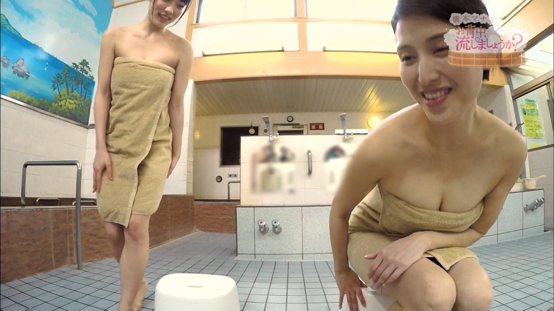 【温泉キャプ画像】橋本マナミがグラビアアイドルの背中を流しながら放送事故が起きそうなエロトークｗ 53