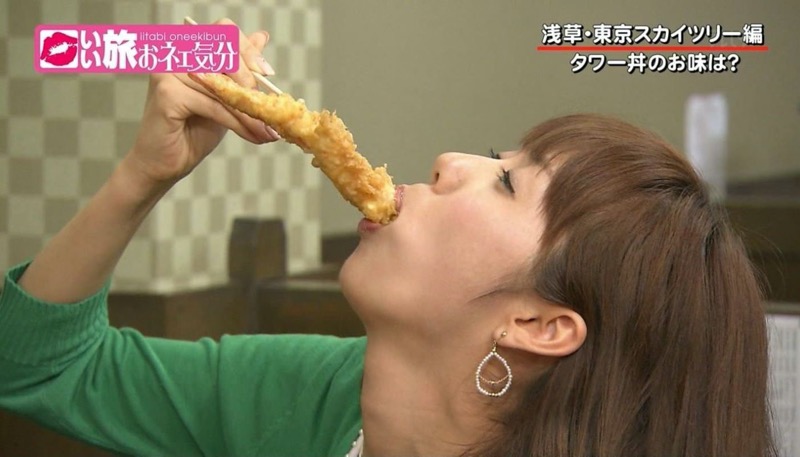 【放送事故フェラ画像】明らかにチンポをしゃぶってる事を妄想しながら食レポしてる女子アナｗｗｗｗ 76