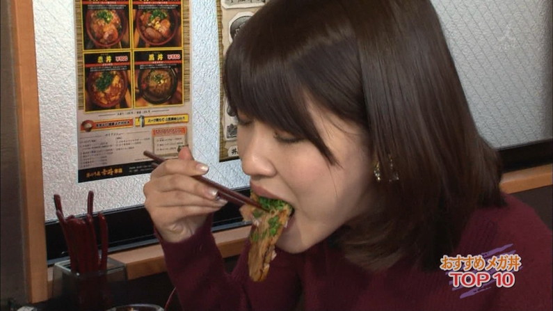 【疑似フェラキャプ画像】食レポでエロい食べ方するタレント達ｗ 13