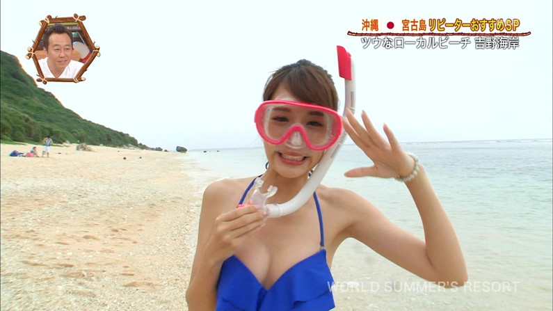 【水着キャプ画像】夏だ！水着だ！デカパイだ―ｗテレビに映るビキニ美女エロｗｗ 23